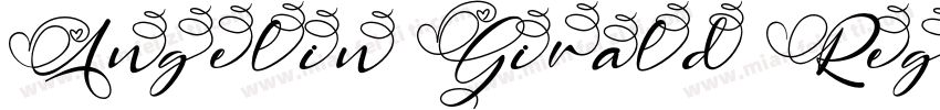 Angelin Girald Regular字体转换